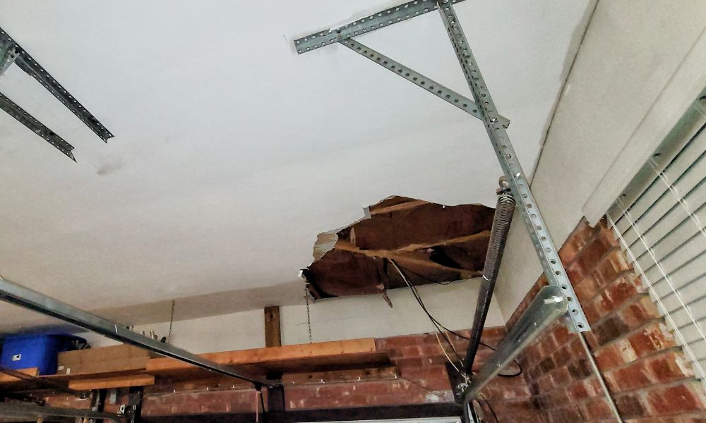 Sheetrock installation project in Elgin